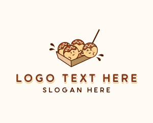 Asian - Japanese Takoyaki Snack logo design