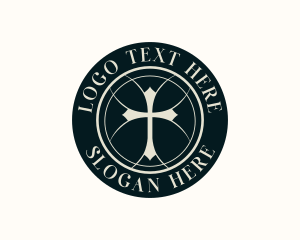 Bible - Religious Cross Spiritual logo design