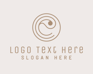 Elegant Paisley Textile Logo