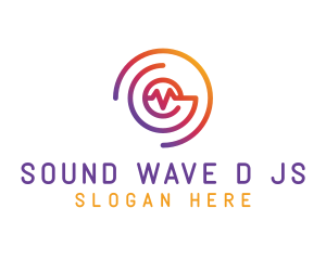 Dj - DJ Disc Frequency logo design