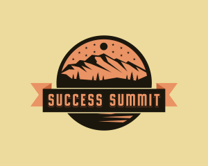 Mountain Trekking Summit logo design