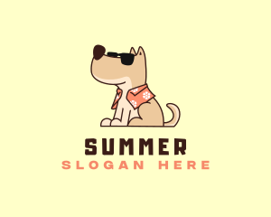 Beach Dog Sunglasses logo design