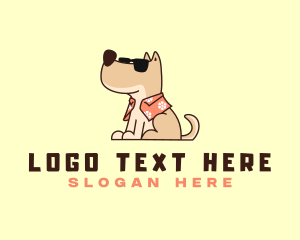 Veterinary - Beach Dog Sunglasses logo design