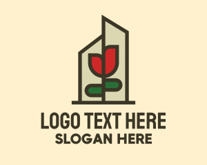 Lotion - Rose Flower Terrarium logo design