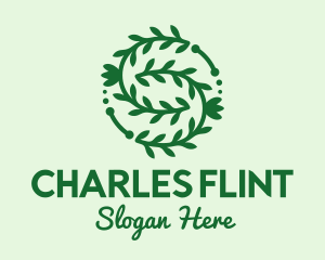 Green Vine Letter S Logo