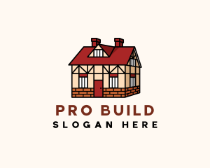 Architecture Tudor House logo design