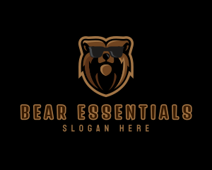 Bear - Cool Bear Sunglasses logo design