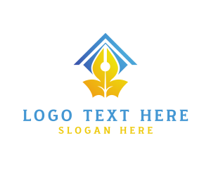 Fountain Pen - Pen Publishing House logo design