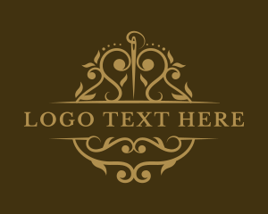 Thread - Stylist Needle Sewing logo design
