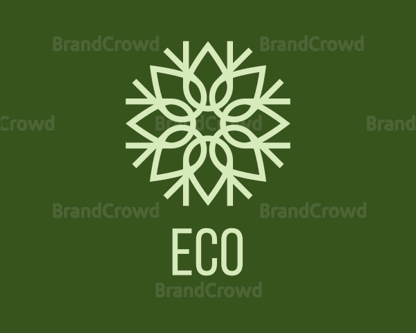 Organic Leaf Pattern Logo