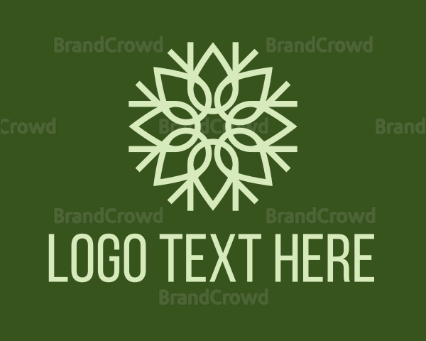 Organic Leaf Pattern Logo