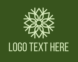 Feminine - Organic Leaf Pattern logo design