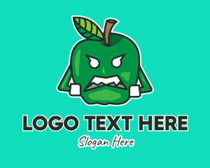 Apple - Green Apple Mascot logo design