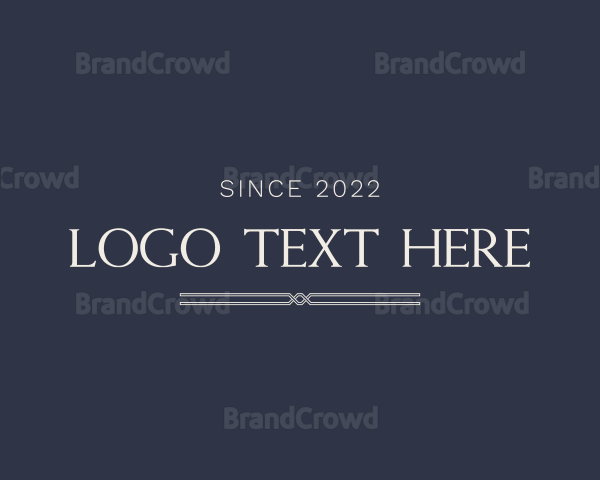 Professional Serif Wordmark Logo
