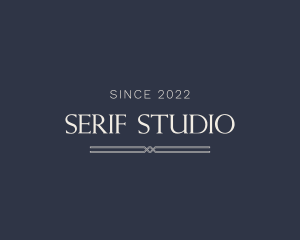 Serif - Professional Serif Wordmark logo design