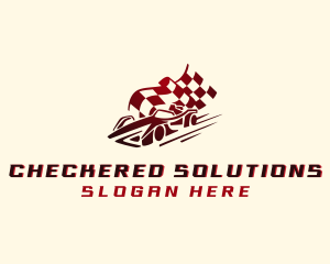 Checkered - Automotive Motorsport Racing logo design