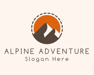 Alpine - Mountain Travel Alpine logo design