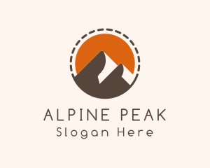 Alpine - Mountain Travel Alpine logo design