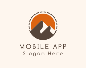 Desert - Mountain Travel Alpine logo design