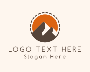 Exploration - Mountain Travel Alpine logo design