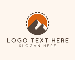 Travel - Mountain Travel Alpine logo design