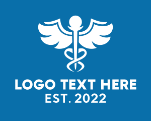 Physician - Medical Medicine Caduceus logo design