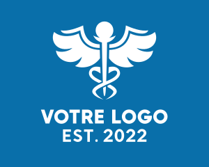 Hospital - Medical Medicine Caduceus logo design