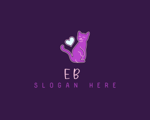 Cat Heart Feline Logo