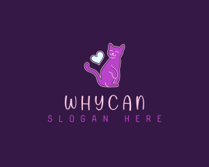 Cat Heart Feline Logo