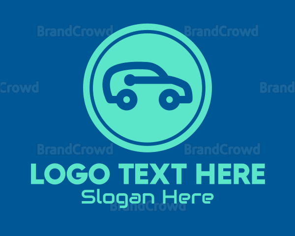 Blue Smart Car Logo