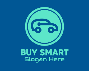 Blue Smart Car logo design