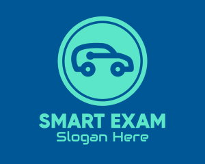 Blue Smart Car logo design