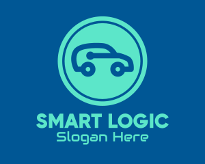 Blue Smart Car logo design