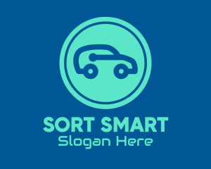 Blue Smart Car logo design