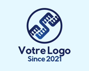 Electronic Circuit Badge logo design