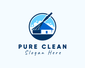 Residential House Pressure Cleaning logo design