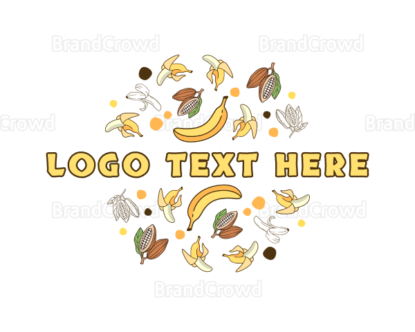 Banana Cocoa Fruit Logo