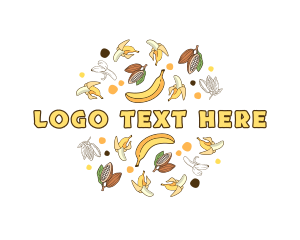 Plant - Banana Cocoa Fruit logo design