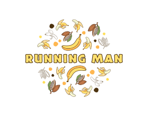 Vegetarian - Banana Cocoa Fruit logo design