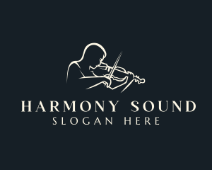 Instrument - Violin Instrument Performer logo design
