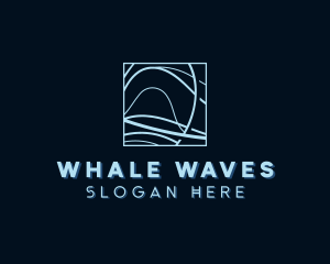 Abstract Tech Wave logo design