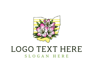 Flora - Great Rhododendron Ohio logo design