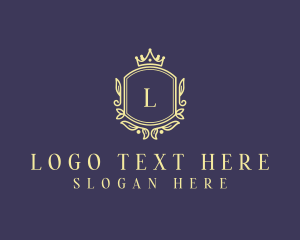 Shield - Crown Shield  Boutique logo design