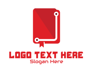 Smart - Tech Book Manual logo design