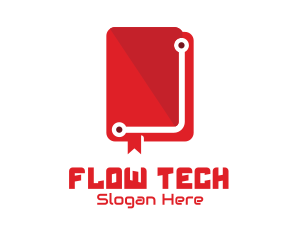 Tech Book Manual logo design