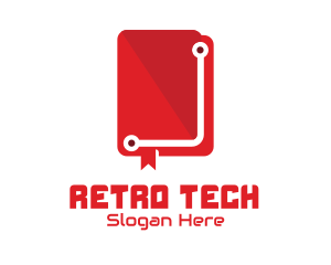 Tech Book Manual logo design