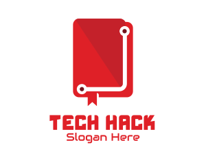 Tech Book Manual logo design