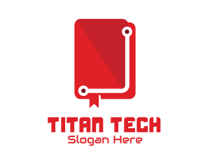 Tech Book Manual logo design