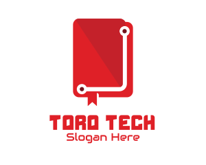 Tech Book Manual logo design