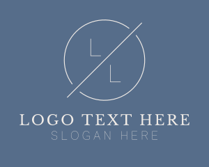 Letter - Slash Business Circle logo design